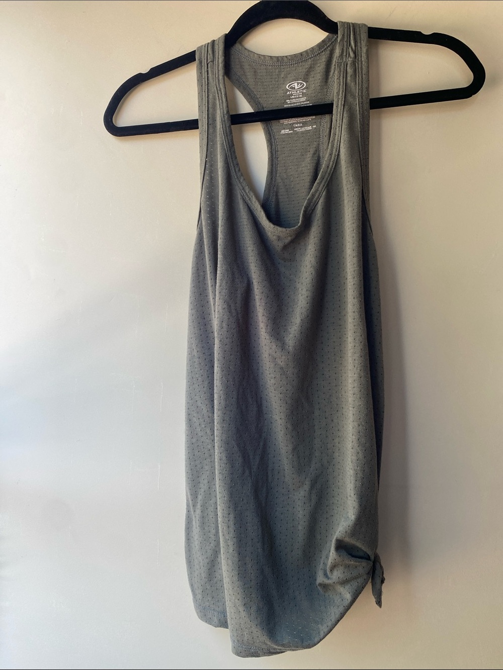 ATHLETIC WORKS ARMY GREE RACERBACK TANK ATHLEISURE LARGE
